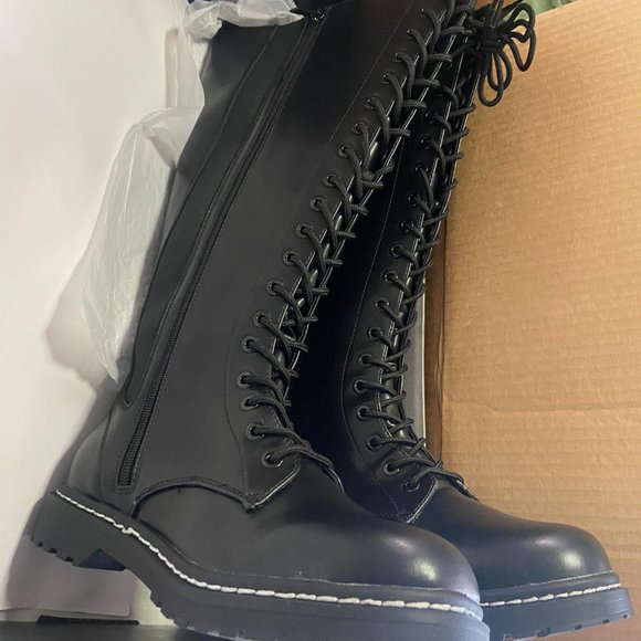 Torrid size Contrast Stitch Knee Boot WW size 11 NWT - Picture 4 of 7